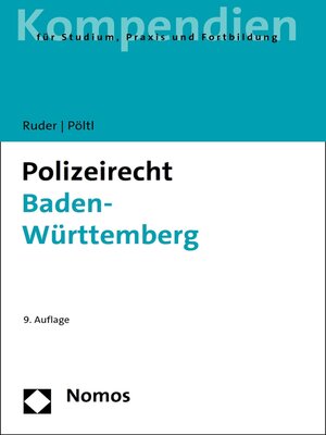 cover image of Polizeirecht Baden-Württemberg